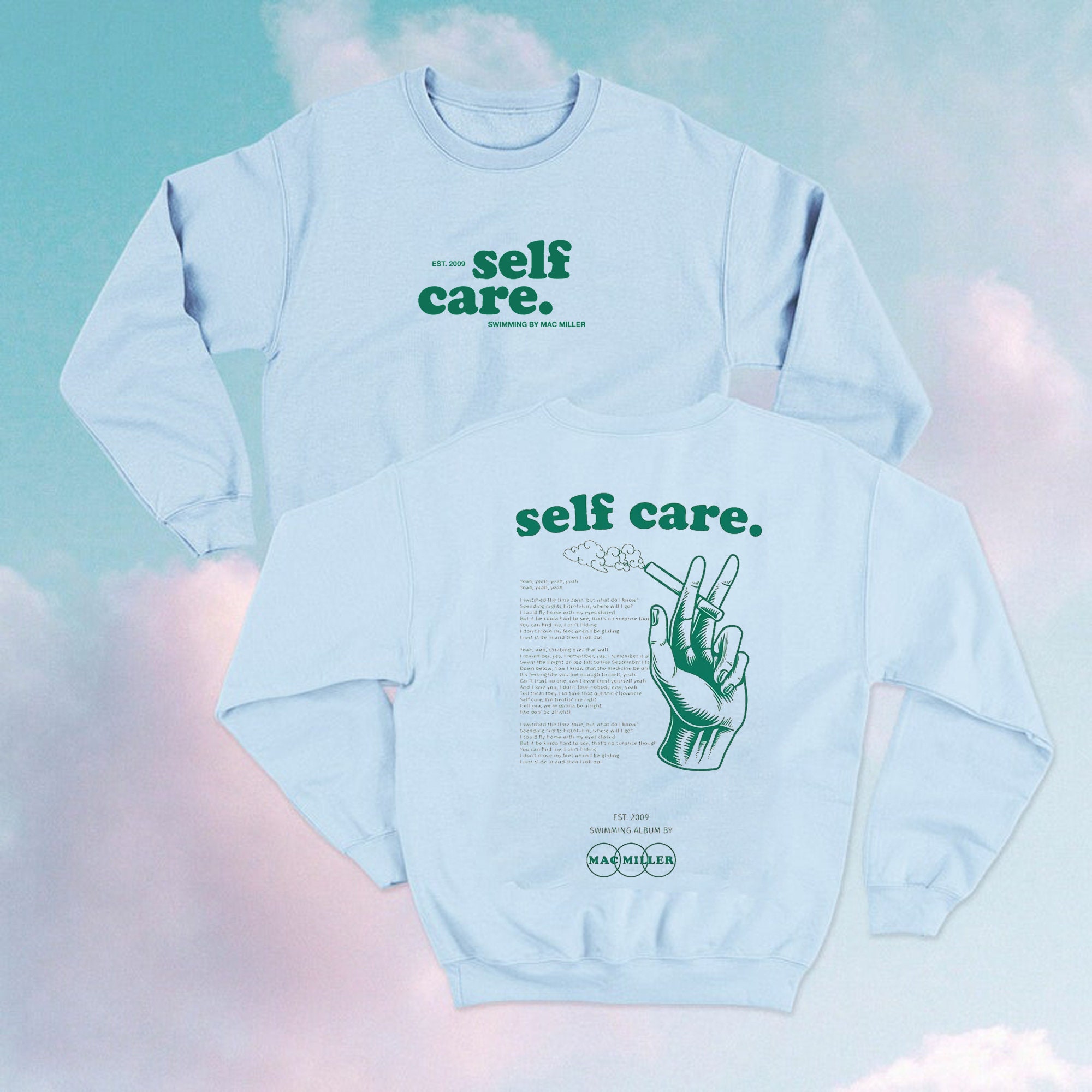 Discover macmiller self care Hoodie Mac Swimming Hoodie