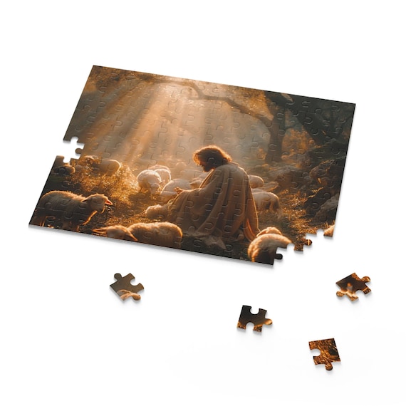 Rompecabezas 500 Piezas Jesu00fas Cristo Pastor Oveja