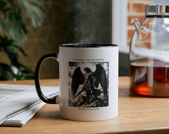 St. Michael the Archangel Catholic Mug: Spiritual Protection Gift