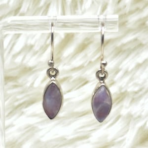 Treated Pink Rainbow Moonstone 925 Sterling Silver Earrings Jewelry E49