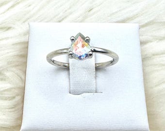 Treated Mercury Mystic Topaz 925 Sterling Silver Ring Jewelry Size 7 E253