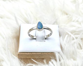 Triplet Australian Opal 925 Sterling Silver Ring Jewelry s.9 E1188