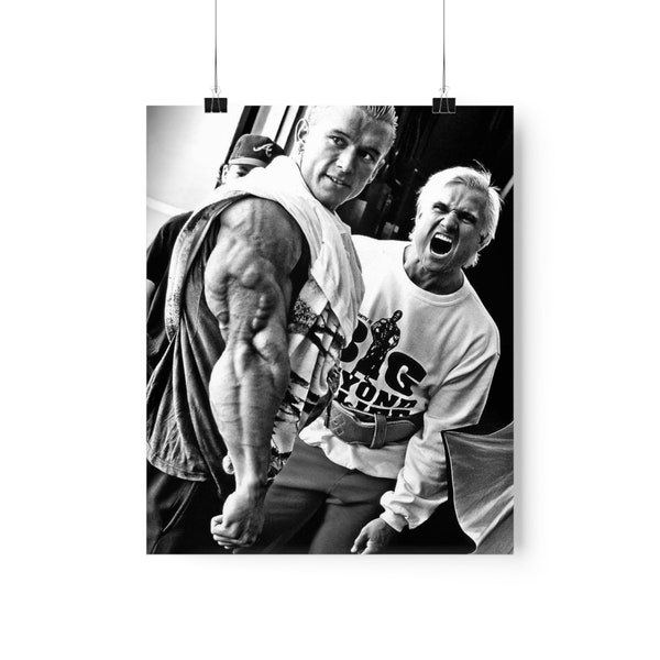 Lee Priest Legendary Tricep Pose | Tom Platz | Gym Poster | Home Decor | Motivational Poster | Gym Poster | Gift For Friend | Body Building