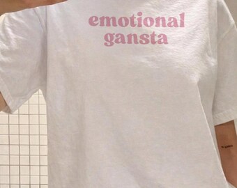 Emotional Gansta Comfort Colors®TShirt, Funny Emotional Support Coworker Tee, Coworker Gifts, Introvert Sarcastic Shirt, Office Work Humor