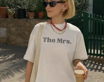 The Mrs. Comfort Colors® TShirt, Bride To Be Shirt, Engagement Top, Bachelorette Outfit, Future Mrs Tshirt, Trendy Bridal Shower Gifts