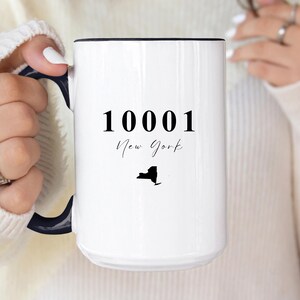 Personalized Home Sweet Home Zip Code Mug, Custom State Mugs with City, Housewarming Gift, New Homeowner Gifts, First House Closing Mugs