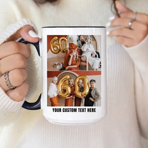 Custom Photo Mug, Collage Picture Cup, Personalized Mug with Picture, Birthday Gifts, Photo Mug for Friends, Customized Text Photo Mug