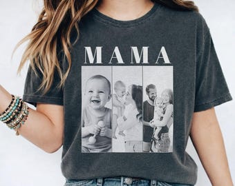 Custom Your Photo Comfort Colors® TShirt, Personalized Picture Tee, Girlfriend or Boyfriend, Upload Your Own Photo, Vintage Photo Gift