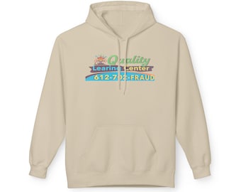 Nick Shirley Quality Learing Center  1-800-Fraud Hoodie, Education Daycare Contact Number Design, Funny Republican Humor, Funny Education