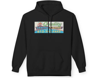 Nick Shirley Quality Learing Center Fake Hoodie, Daycare Meme Hoodie, Funny Republican Humor, Unisex Pullover Sweatshirt Gift, Patriot Meme