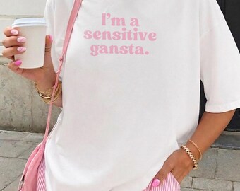 Sensitive Gansta Comfort Colors®TShirt, Amaya Papaya Quote, Meme Tee, Mom Gift, Funny Quote, Love Island Shirt, Huda Shirt, Mothers Day
