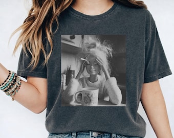 Vintage Distressed Doll Meme Comfort Colors®  Shirt, Sarcastic Graphic Tee, Unhinged Barbie Besties Meme Graphic Tshirts, Smoking Doll Gifts