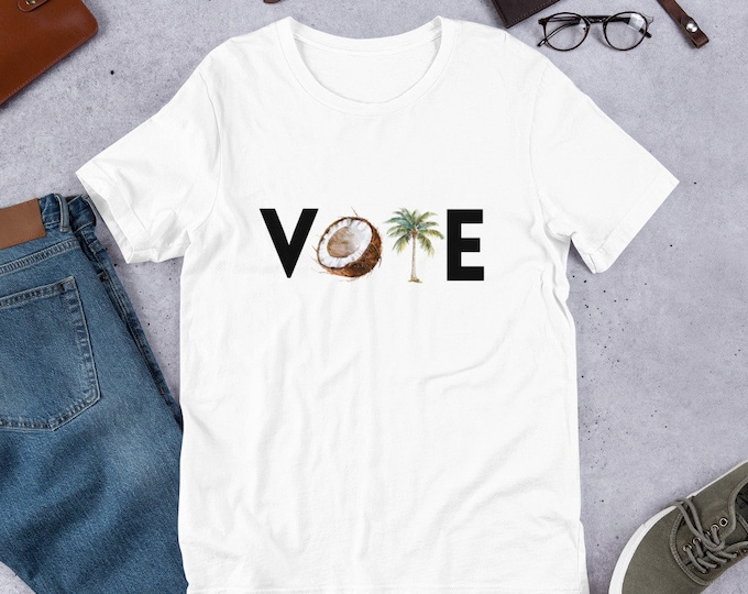 Featured listing image: VOTE Unisex t-shirt - Coconut Tree