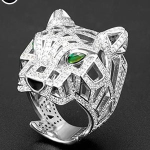 Leopard Head Ring ,Adjustable Rings for Women