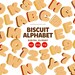 Biscuit Alphabet Clipart, PNG, EPS, SVG, Vector Graphics, Letters ...