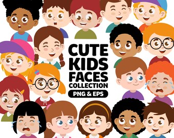 幸せな子供たち、子供の顔、笑い声のある男の子と女の子、笑顔の小さな
