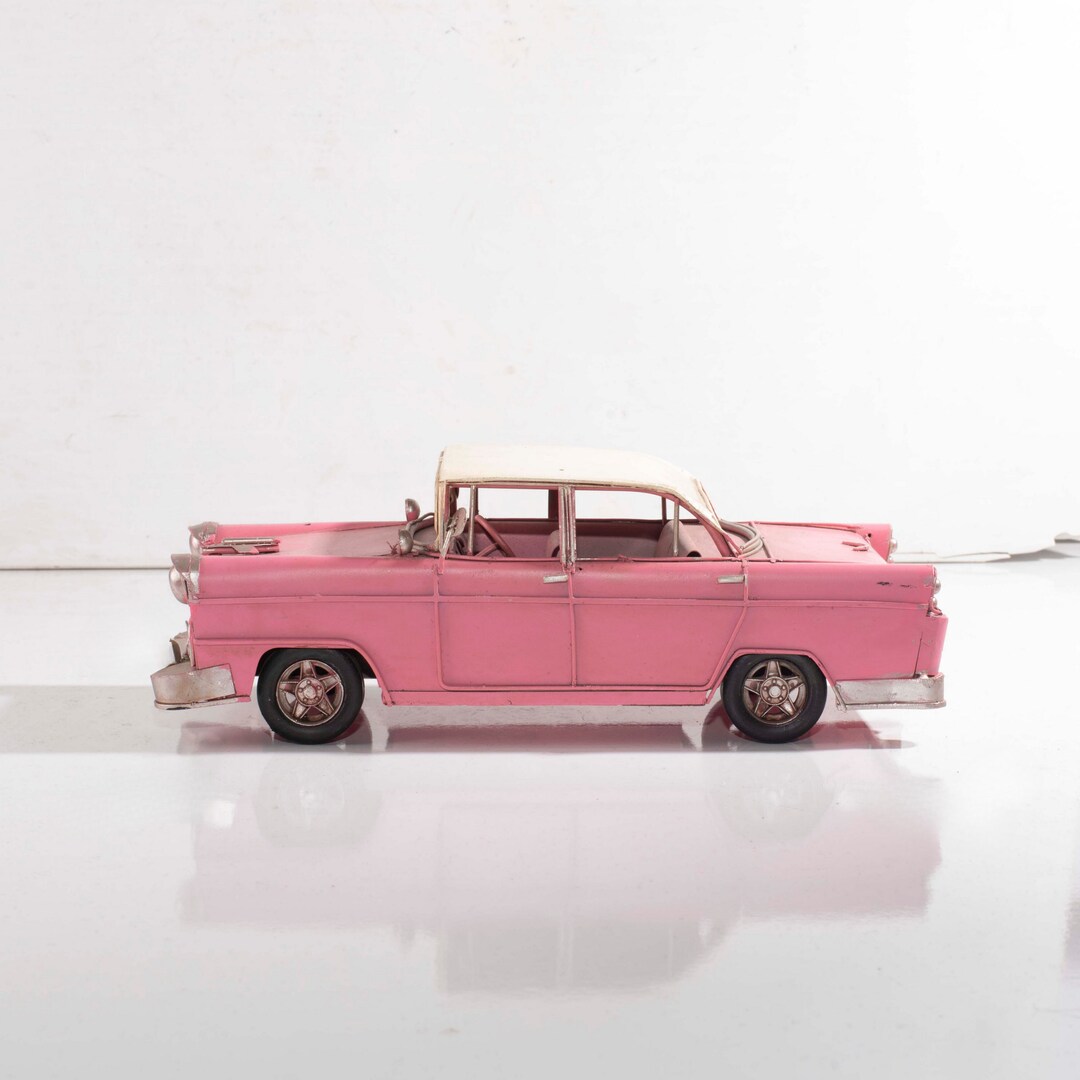 pink-classic-car-metal-classic-car-model-old-car-oldscool-etsy