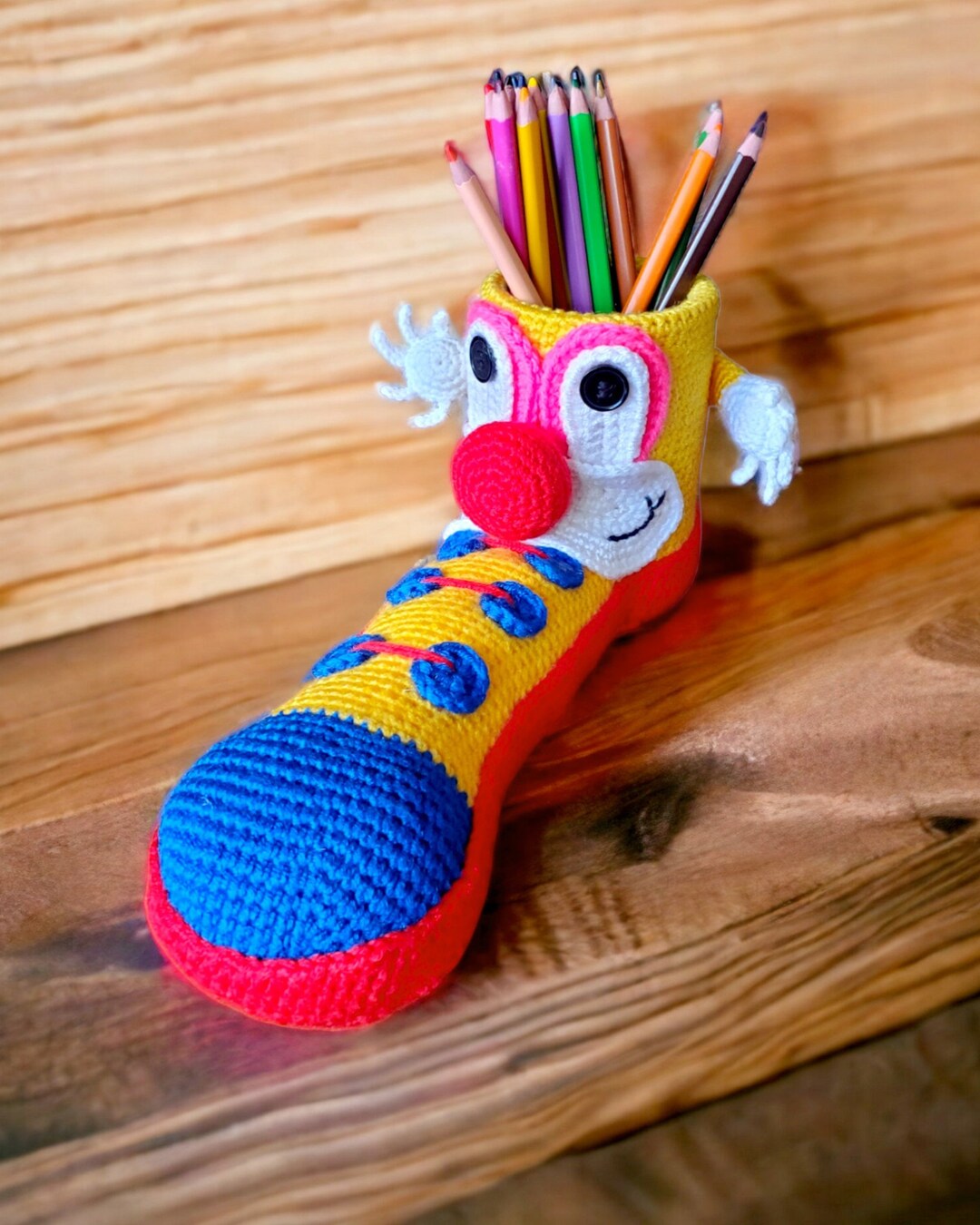 Kids Pencil Holder Crochet Pencil Organizer Crochet Pencil Etsy