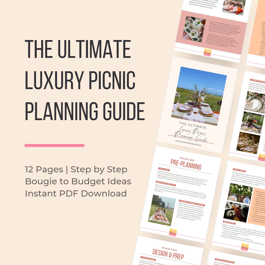 DIY Picnic Planning Guide How to Plan Luxury Picnic Business Planner