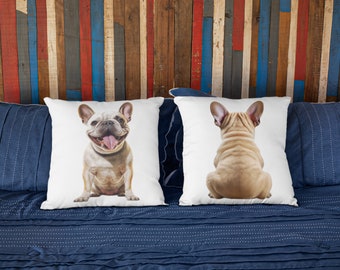 Bulldog Pillowcase Cute Housewarming Gift French Bulldog Accessory Pillow Cover Adorable Home Decor