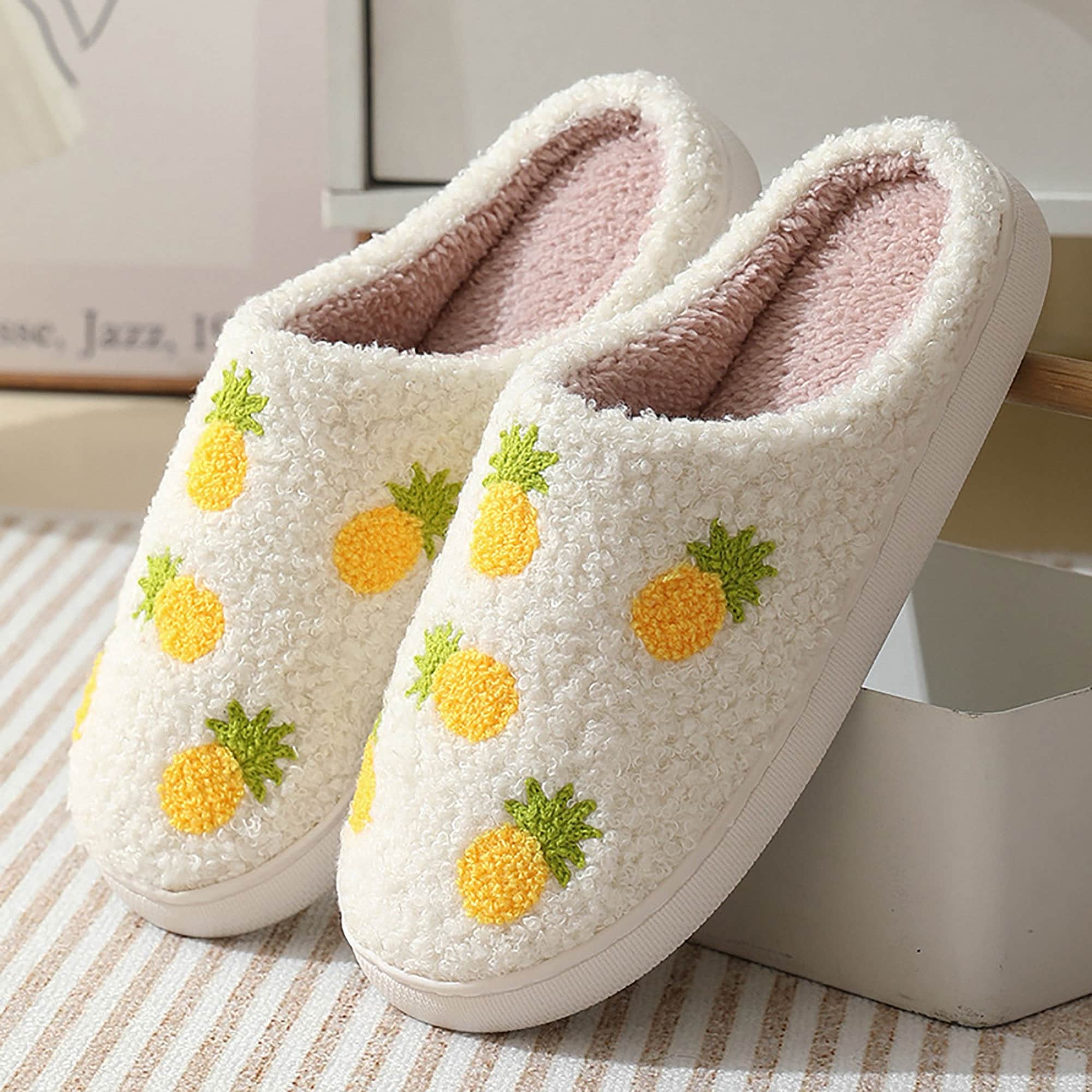 Discover Lovely fruit slippers, peach cherry slippers