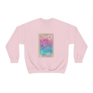 Tarot Card "The Reader" Crewneck Sweatshirt | Tarot Sweatshirt Reading Sweatshirt Gift for Book Lovers Sweatshirt for Reading Addict