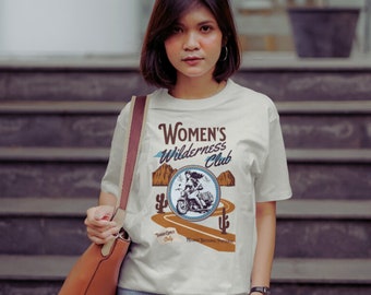 Vintage Desert Camping T shirt / Wilderness Club Girl Scouts Shirt National Park Shirt Outdoorsy Shirt Vintage Desert Camp Regalo para campistas