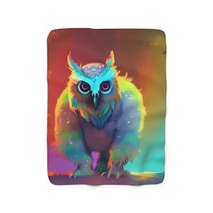 Owlbear Sherpa Fleece Blanket Dungeons and Dragons Housewares DnD Blanket 50&quot;x60&quot;