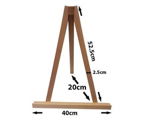 Buchenholz Tischplatte Staffelei: Strapazierfähige A1 Display, 50 CM