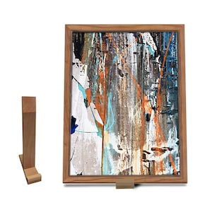 Wooden Desktop smart easel picture frame removeable stand wooden photo stand art wooden tabletop easel beech wood handcrafted desk easel