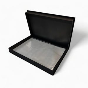 Archival Box A2 A3 A4 Size Artwork Storage Box Black Document Storage Box paper organizer magazine file box document box with lid