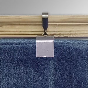 Carpet Hanging Support Rug Hanging Moulding Kit, Dado Clamp Hanger for Carpet Displays (For Wooden Picture Rail) Heavy Duty