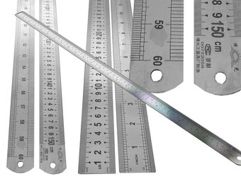 Stainless Steel Ruler: 60-inch, Dual-Sided, Craft Cutting
