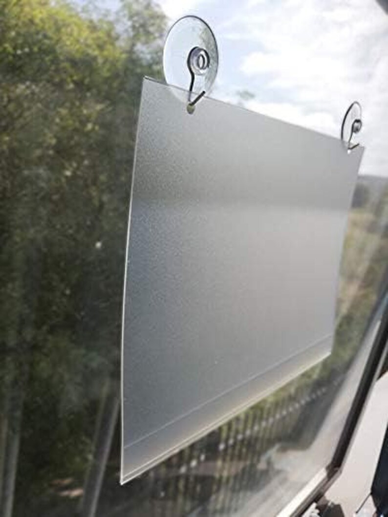 Suction Cup Sign Holder Marketing Display Glass Windows for Shops ...