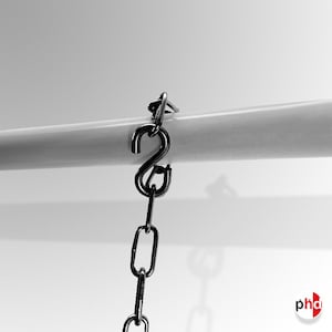 Picture Hanging Chain Kit, Black Decorative Brass Hanger Set
