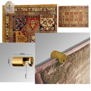 cintres de couette pour murs pince de suspension de tapisserie en métal tapis tapis oriental tapisserie tenture murale affichage accrocher tissu textile 1 support image 1