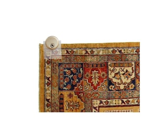 MOCTUS 4 Quilt Hangers For Wall Display, Wooden Rug Clips For Wall Hangings, Decorate With Your Blanket And Tapestry (White, 4 Clips With Hardware - View #4