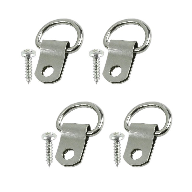 DIY Small D Rings Nickle Plated Picture Frame Hanging Frame Hanger ...