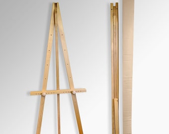 Beechwood Easel: A0 Size, Art Display Stand (160cm)