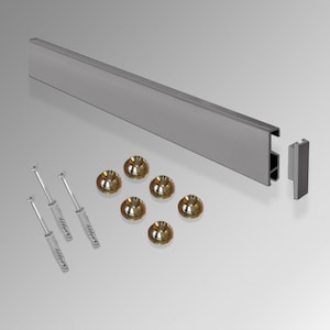 Heavy Duty Clip-Rail and  Brass Installation Kit , The clip rail system is a basic picture hanging rail system of perfect quality.