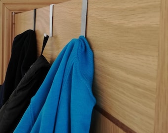 Gancho de metal para colgar sobre la puerta, perchero resistente