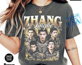 Vintage Zhang Linghe Graphic Tee, Retro Style Chinese Actor Comfort Colors Shirt, Aesthetic Drama Fan Sweatshirt, Unisex Shirt