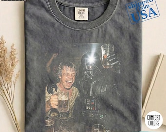 Funny Star Wars Party Shirt, Darth Vader Luke Meme Tee, Comfort Colors® Graphic Shirt, Drinking Buddies Parody Shirt, Gift For Fan