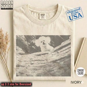 Vintage Darla, Bichon Frise Dog on Silence Of The Lambs movie scene T-Shirt