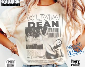 Olivia Dean Shirt, The Art of Loving Album Merch, Comfort Colors Ivory Tee, Vintage Retro R&B Soul Music Sweatshirt, Oversized Graphic Top