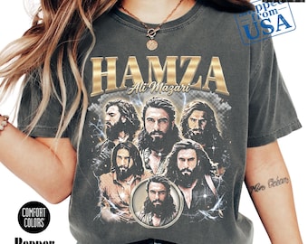 Hamza Ali Mazari Vintage Comfort Colors® Shirt, Dhurandhar Indian movie Shirt, Ranveer Singh Tee, Burning City Tee, Trending Bollywood Tee