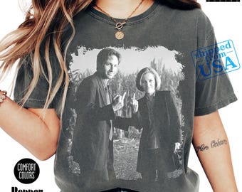 My Funny X-Files Comfort Colors® Shirt, The Files Top, The Truth Is Out There Tee, Scully And Mulder Middle Finger Meme, Theory Lover Gift