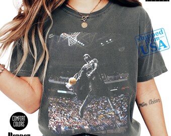 Comfort Colors® Darth Vader Dunk Shirt, Funny Star Sci Fi Basketball Sweatshirt, Cool Space Force Shirt, Gift For Fan