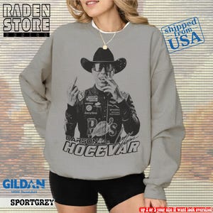 Funny Carson Hocevar Cowboy Graphic Tee, Unisex Sweatshirt, Comfort Colors Unisex Shirt image 10