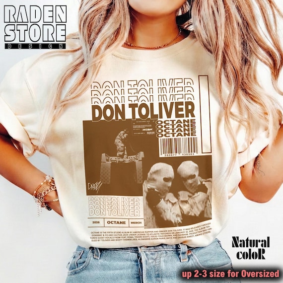 Don Toliver Retro Graphic Tee, Octane Don Toliver Merch, Hip Hop